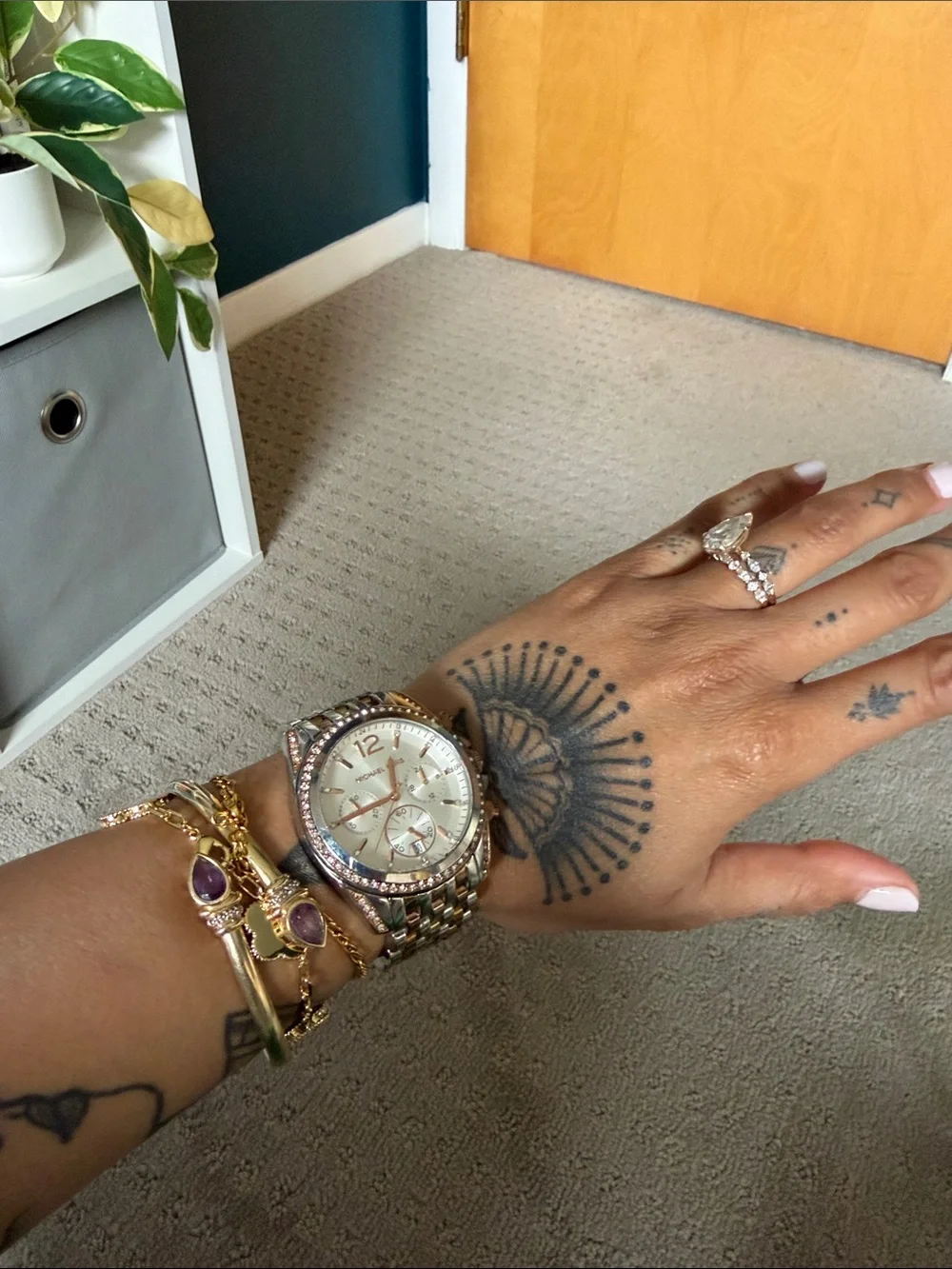 Michael Kors Tri Tone Pressley Watch (model MK5888)